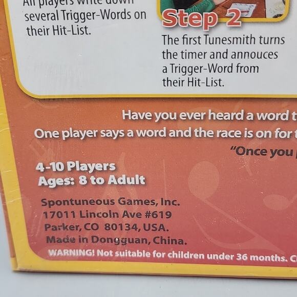 Spontuneous The Song Game - Yellow Brand New Factory Sealed 4-10 Players - Picture 5 of 11